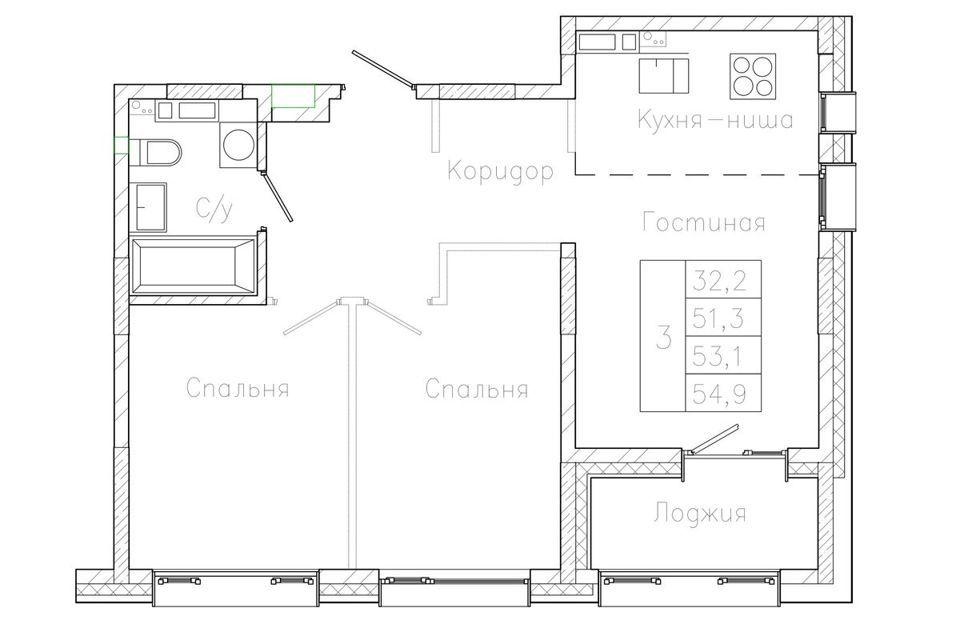 квартира г Владивосток р-н Первомайский ул Коммунаров 5а фото 1