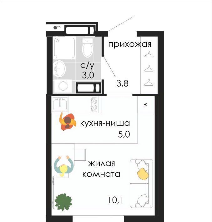 квартира г Пермь р-н Мотовилихинский ул Кузнецкая 43в фото 1