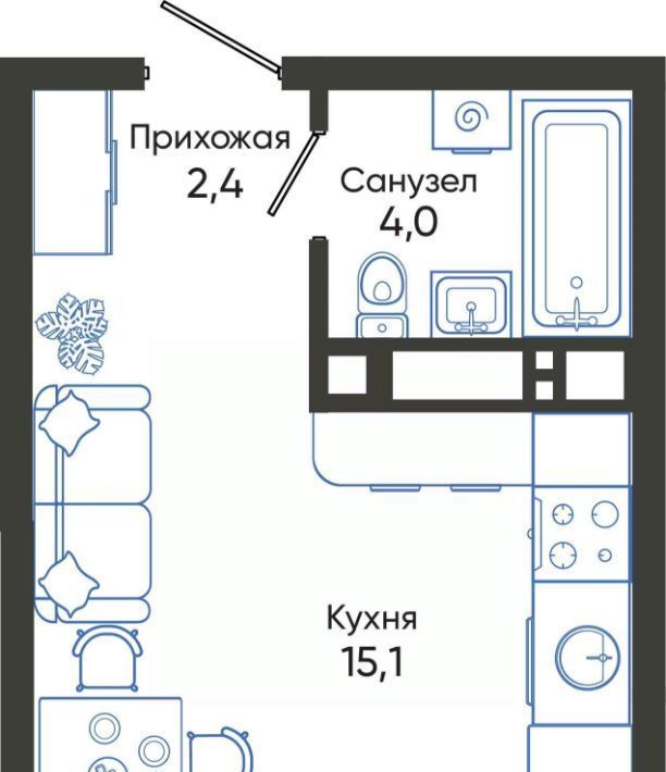 квартира г Новороссийск р-н Центральный ш Мысхакское фото 2