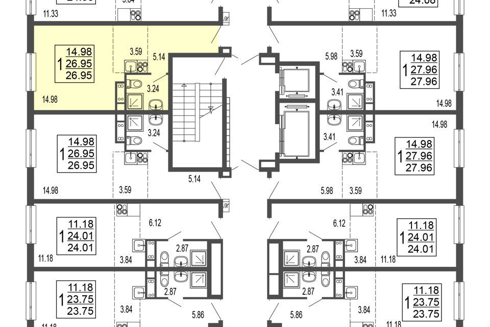 квартира г Лыткарино мкр 6-й 5 фото 1