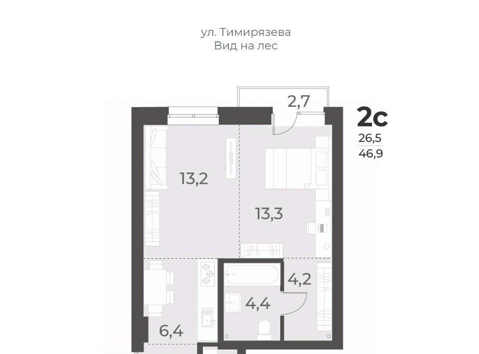 квартира г Новосибирск Заельцовская ул Плановая 60а фото 1