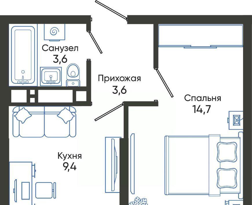 квартира г Новороссийск р-н Центральный ш Мысхакское фото 2