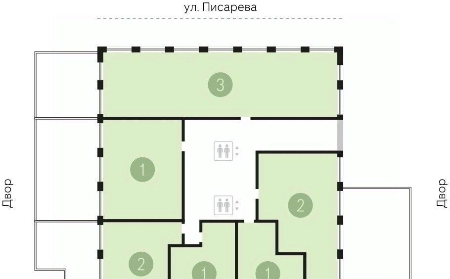 квартира г Новосибирск Маршала Покрышкина ул Семьи Шамшиных 93/3 фото 2