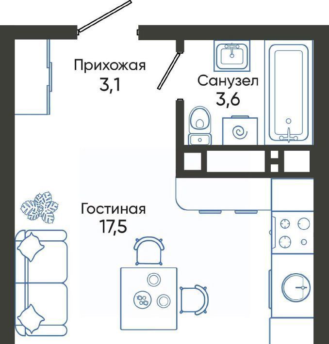 квартира г Новороссийск р-н Центральный ш Мысхакское фото 1