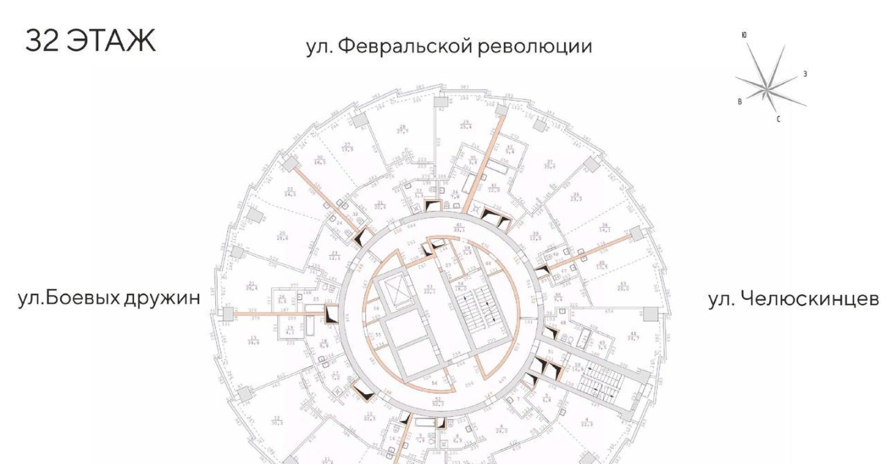 квартира г Екатеринбург Динамо ул. Бориса Ельцина фото 2