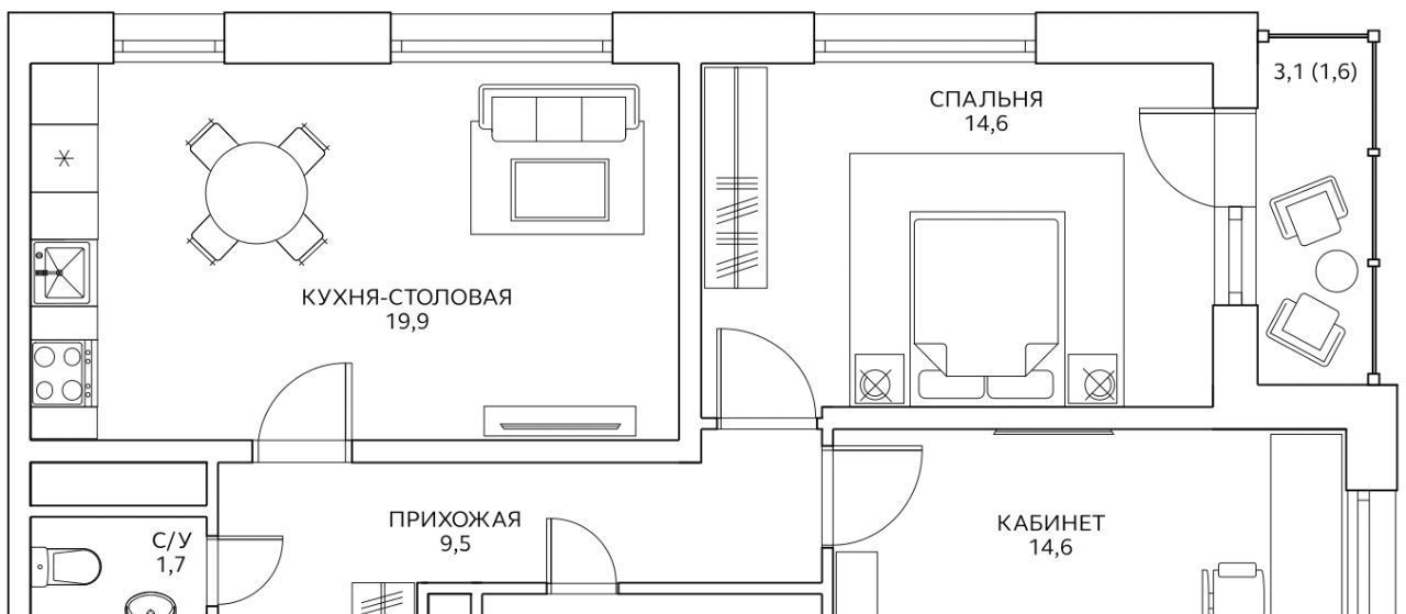 квартира г Москва метро Беговая ул Маргелова 3к/1 фото 1