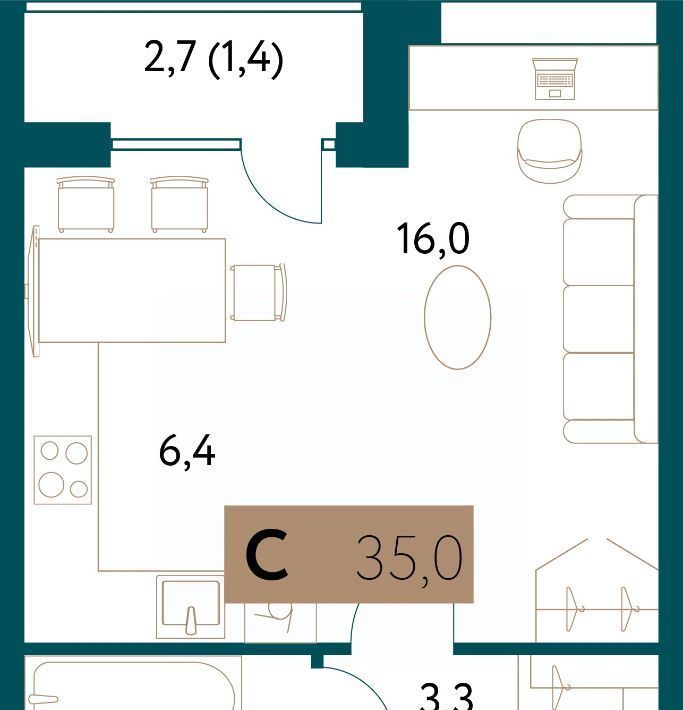 квартира г Москва метро Раменки ул Винницкая 8к/1 фото 1