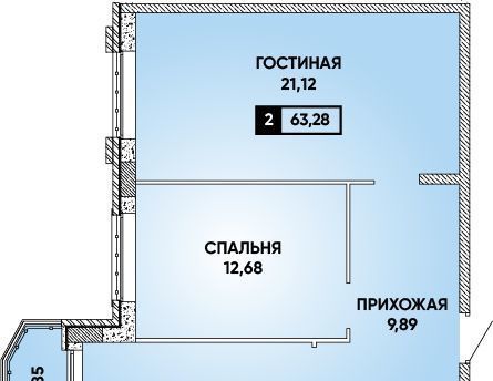 квартира г Краснодар р-н Прикубанский Парковый ул им. Григория Булгакова 10 Достояние мкр фото 1