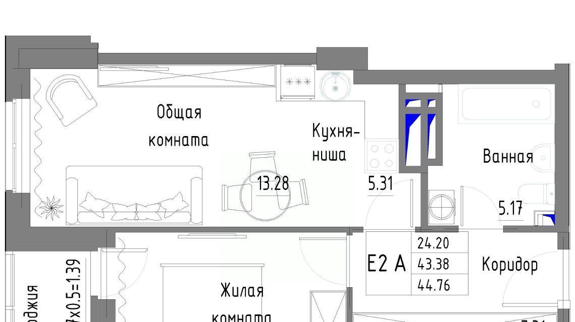 квартира г Ростов-на-Дону р-н Советский ЗЖМ пр-кт Стачки 215б фото 1