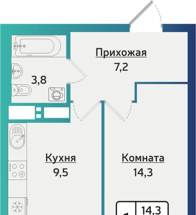 квартира г Ижевск р-н Индустриальный ул 40 лет Победы 121 фото 1