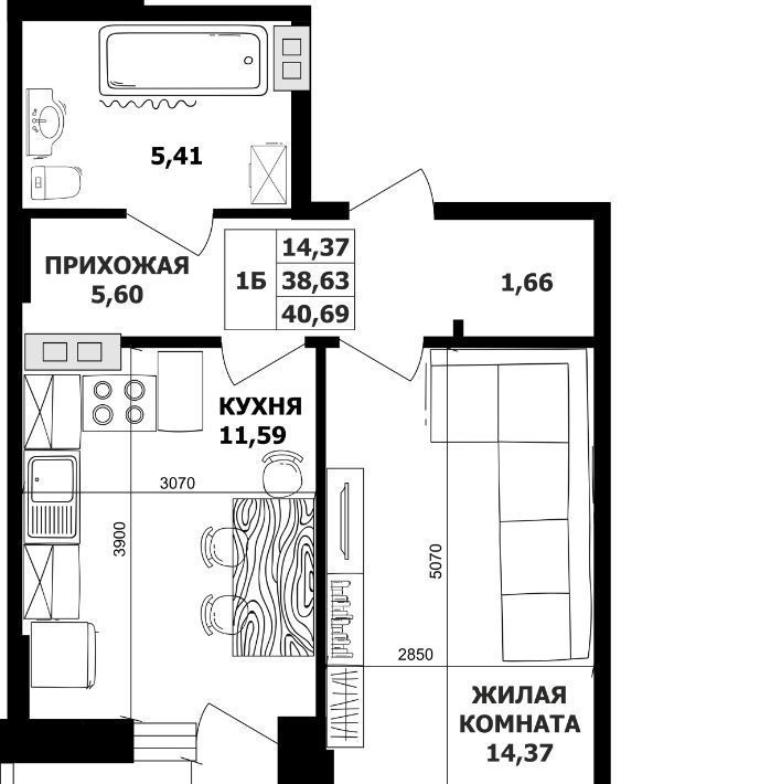 квартира г Ростов-на-Дону р-н Ленинский Новое поселение ул 20-я линия 80/81 мкр фото 1