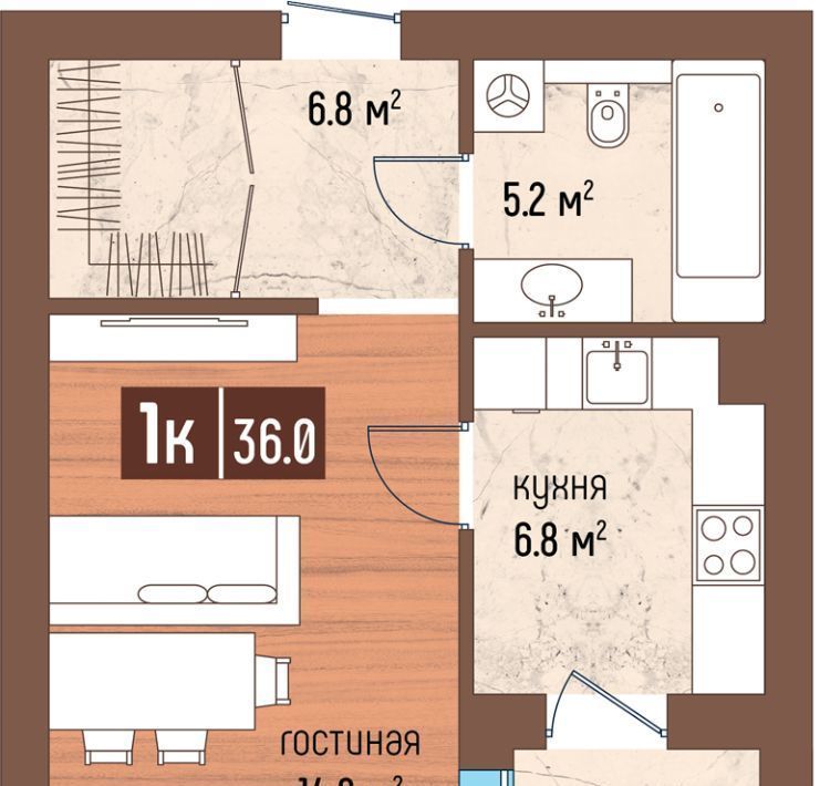 квартира г Светлогорск Заречный ул Ольховая 38 фото 1