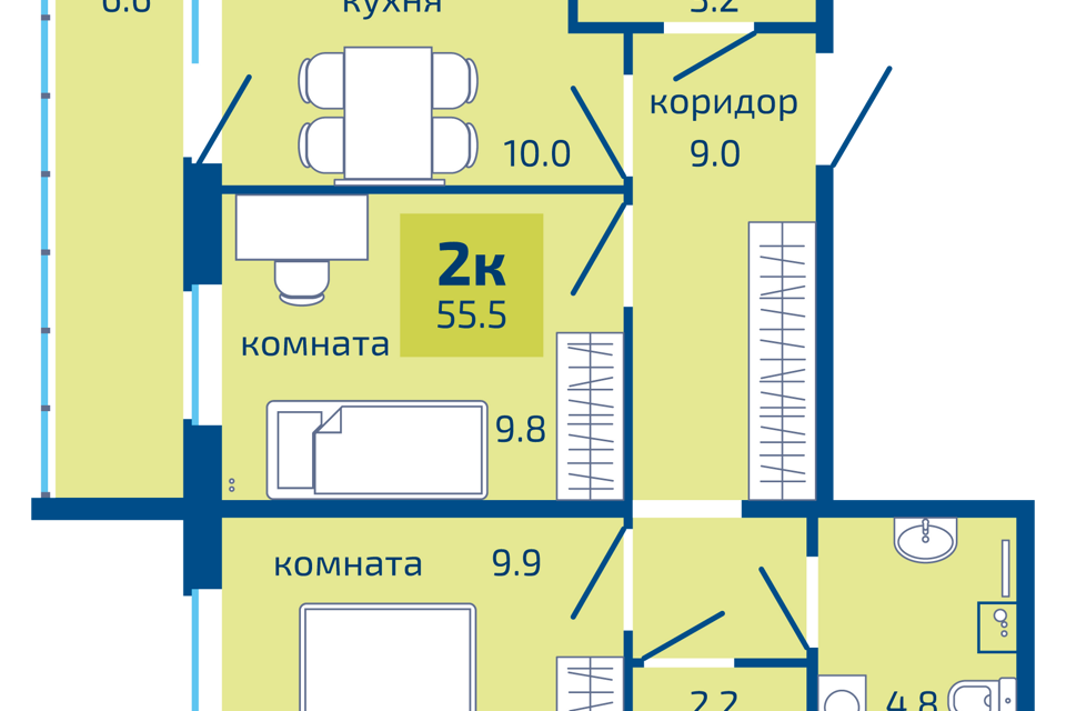 квартира г Пермь р-н Мотовилихинский Вышка 2 ул Целинная 59 фото 1