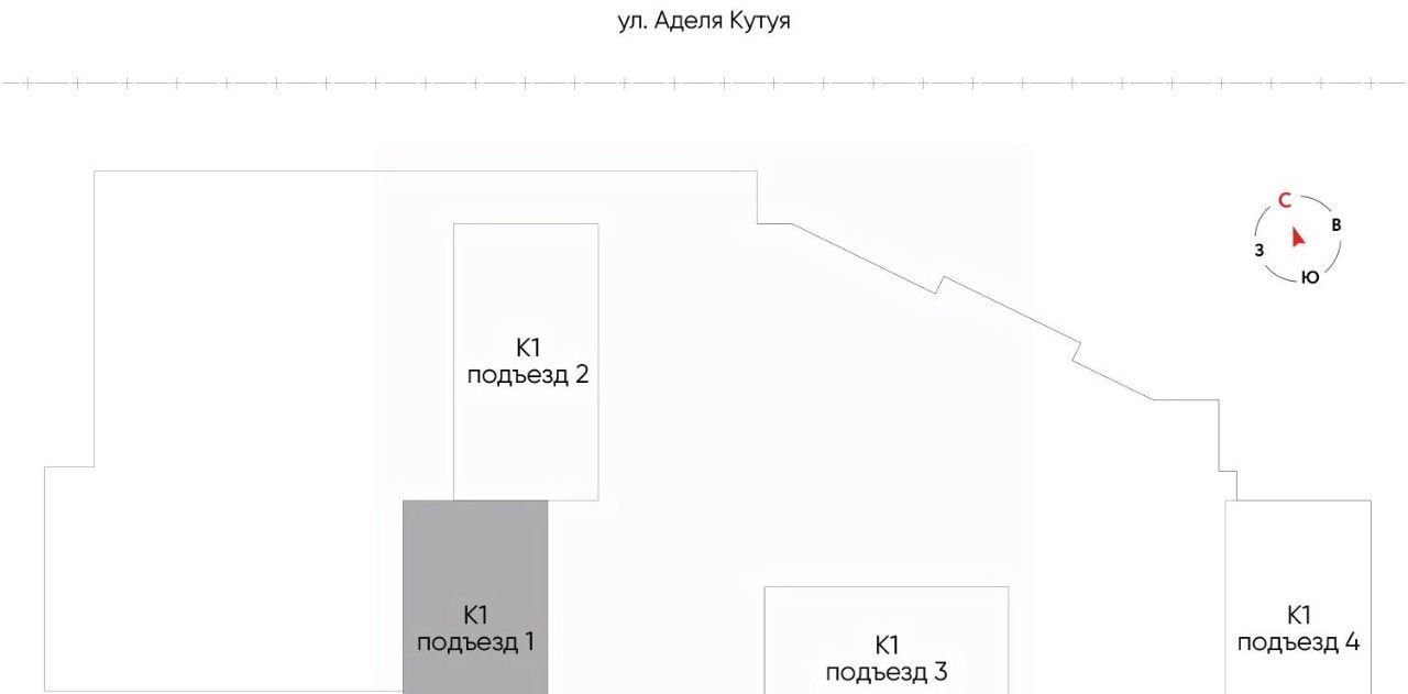 квартира г Казань метро Горки ЖК «Вознесенский квартал» фото 1