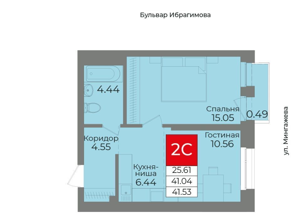 квартира г Уфа р-н Советский ул 50-летия Октября 15/1 б-р Ибрагимова фото 1