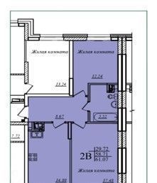 квартира г Казань р-н Советский Азино-1 ул Аделя Кутуя 86с/4 Аметьево фото 1