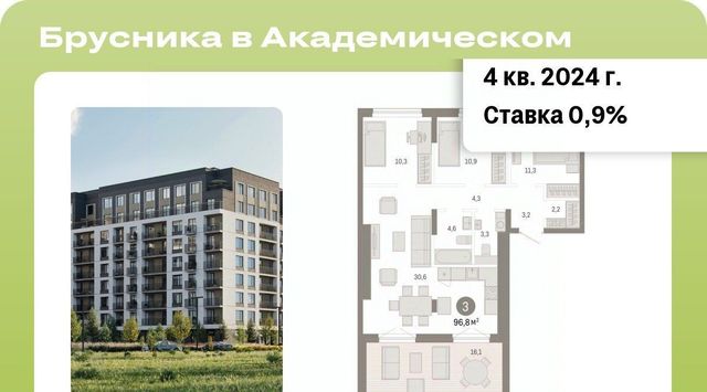 Чкаловская ЖК Брусника в Академическом фото