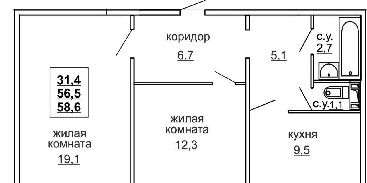 квартира г Новосибирск р-н Кировский ул Петухова 99/2 Площадь Маркса фото 1