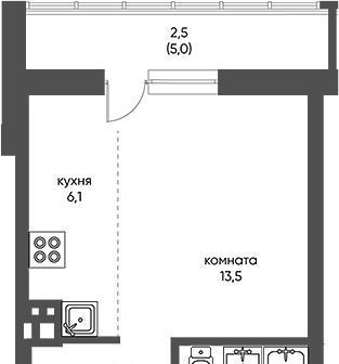 квартира г Новосибирск р-н Дзержинский Золотая Нива ул Коминтерна 1с фото 1