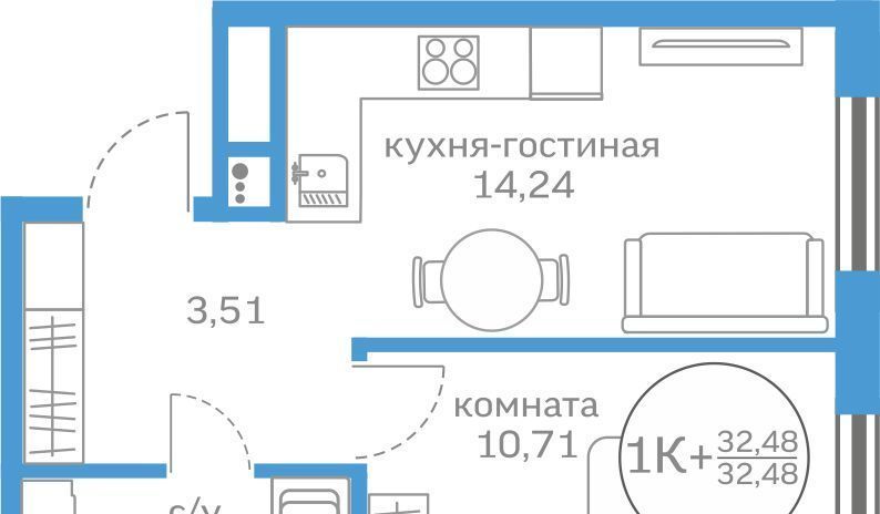 квартира г Тюмень р-н Калининский ул Краснооктябрьская 16 фото 1