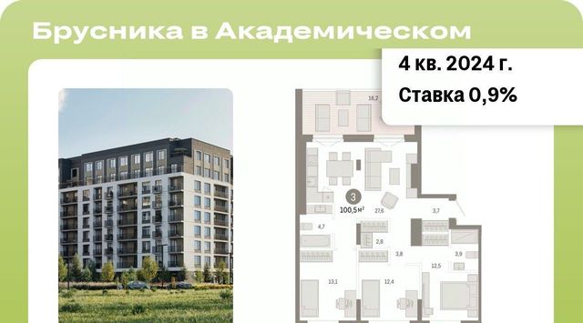 Чкаловская ЖК Брусника в Академическом фото