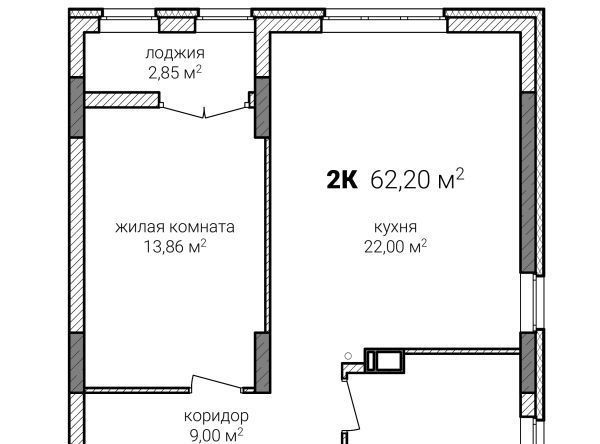 квартира г Нижний Новгород р-н Советский Горьковская ул Нартова 23а ЖК Зенит-2 фото 1