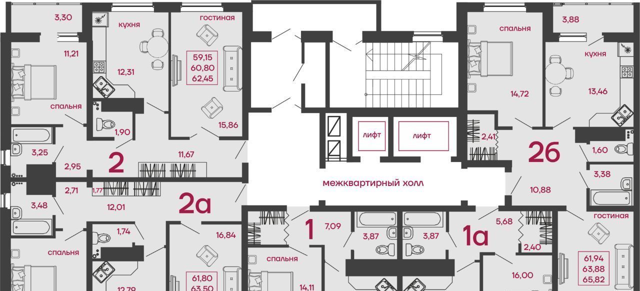 квартира г Пенза р-н Октябрьский ул Комсомольская 24 фото 3