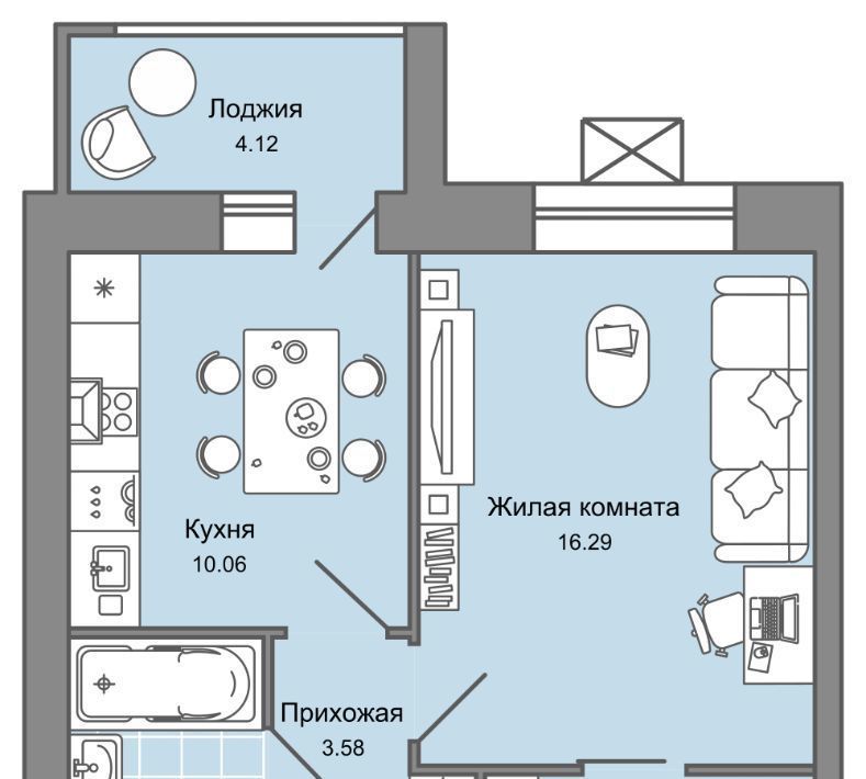 квартира г Киров р-н Ленинский ул Дмитрия Козулева 9 фото 14