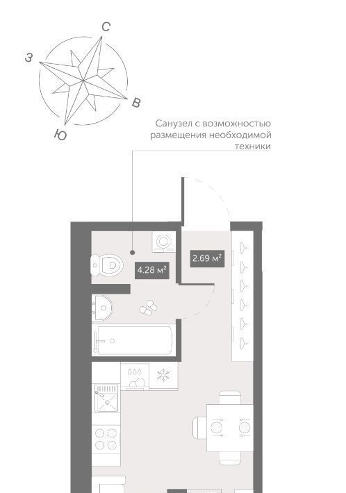 квартира г Санкт-Петербург Черная Речка ул Матроса Железняка 4 фото 1