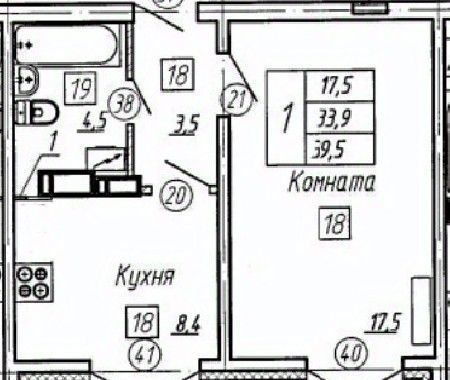 квартира г Воронеж р-н Советский микрорайон Пироговка Крымский Квартал жилой комплекс фото 1