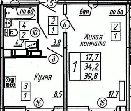 квартира г Воронеж р-н Советский микрорайон Пироговка Крымский Квартал жилой комплекс фото 1