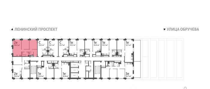 квартира г Москва метро Калужская ул Профсоюзная 84 40-й кв-л, Обручева 30 жилой комплекс, к 1 фото 2