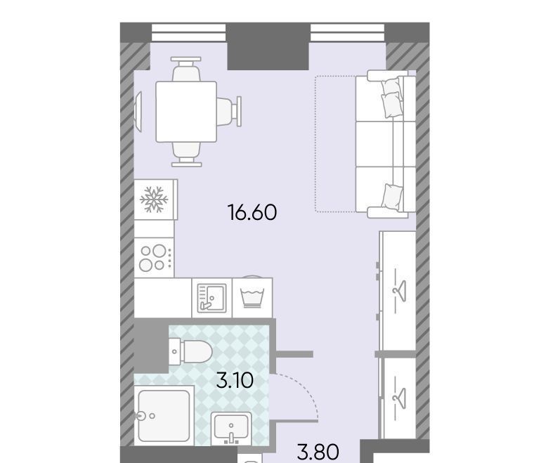 квартира г Москва метро Калужская ул Профсоюзная 84 40-й кв-л, Обручева 30 жилой комплекс, к 1 фото 2