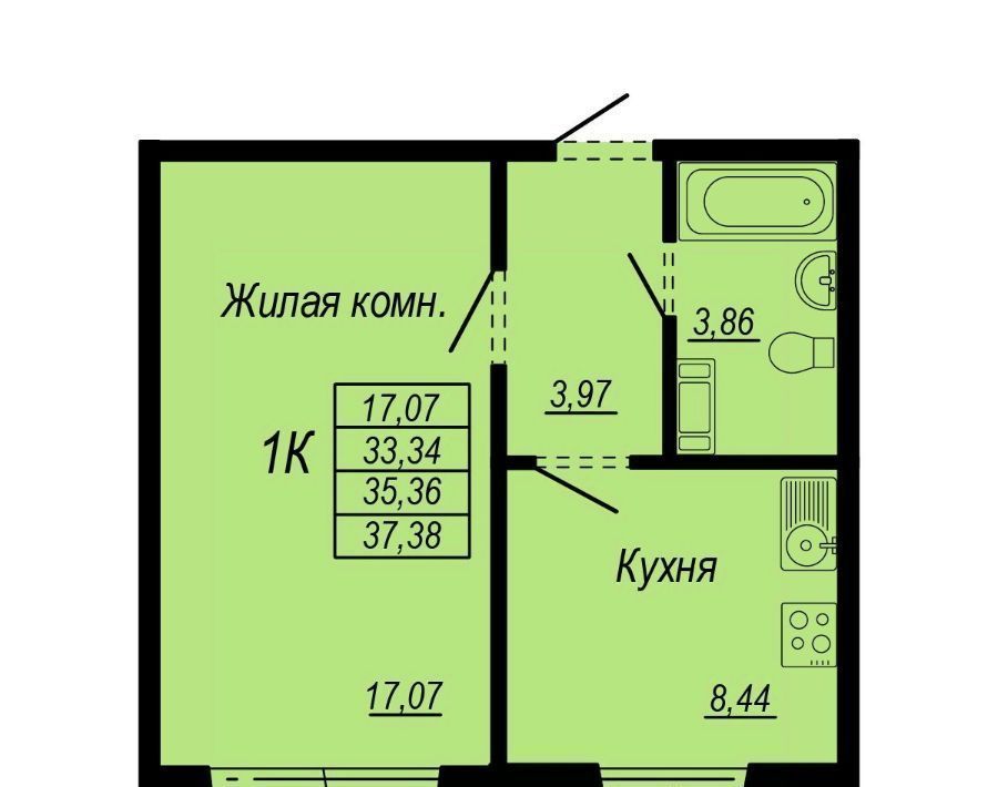 квартира г Хабаровск р-н Железнодорожный микрорайон «Берёзки» фото 1