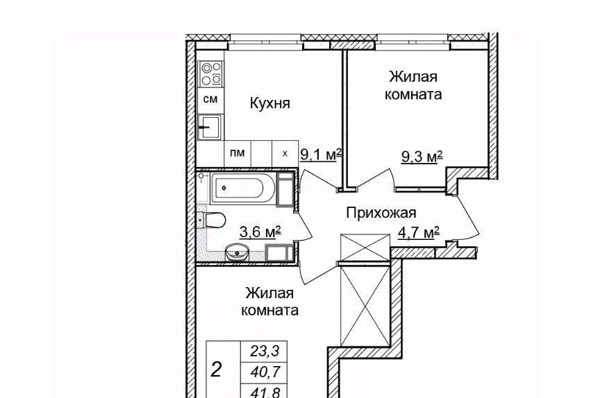 квартира г Нижний Новгород Горьковская ЖК «Новая Кузнечиха» 4 фото 1