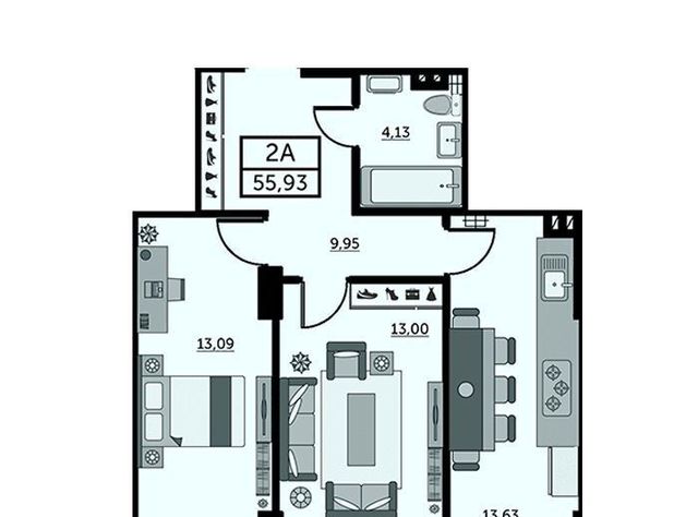 р-н Кировский дом 157в/83с 3 фото