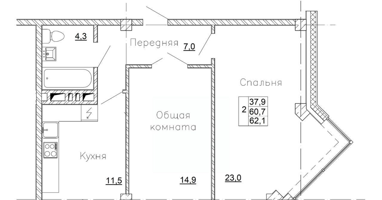 квартира р-н Надеждинский с Вольно-Надеждинское ул Приморская 11 фото 1