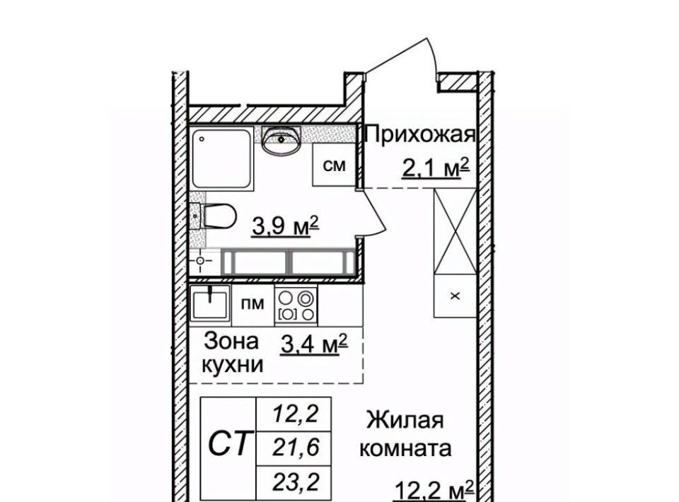 квартира г Нижний Новгород Горьковская ЖК «Новая Кузнечиха» 9 фото 1