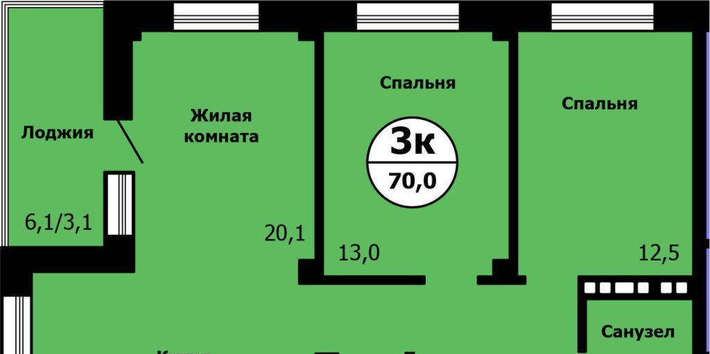 квартира г Красноярск р-н Свердловский ул Лесников 37б фото 1