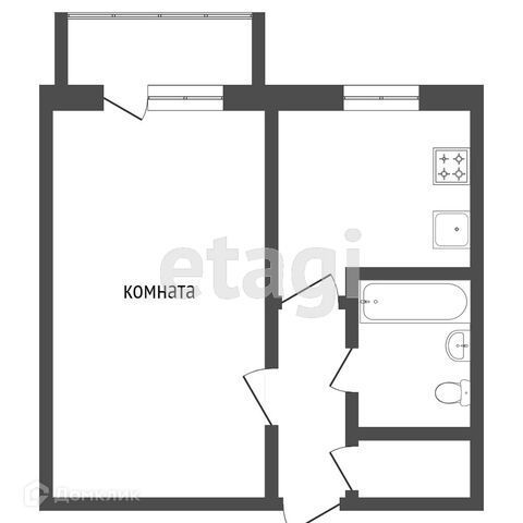 квартира г Омск ул Завертяева 7к/3 Омский район фото 10