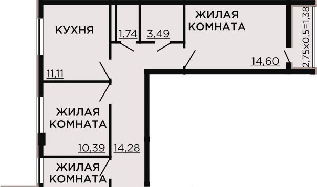 квартира г Краснодар р-н Прикубанский ул Краеведа Соловьёва 6к/6 фото 1