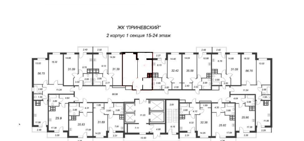 квартира г Санкт-Петербург метро Пролетарская ул Русановская 18к/8 фото 2