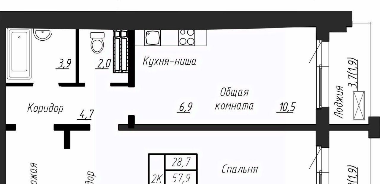 квартира р-н Тосненский п Тельмана ЖК «Сибирь» Тельмановское с/пос, Шушары фото 1