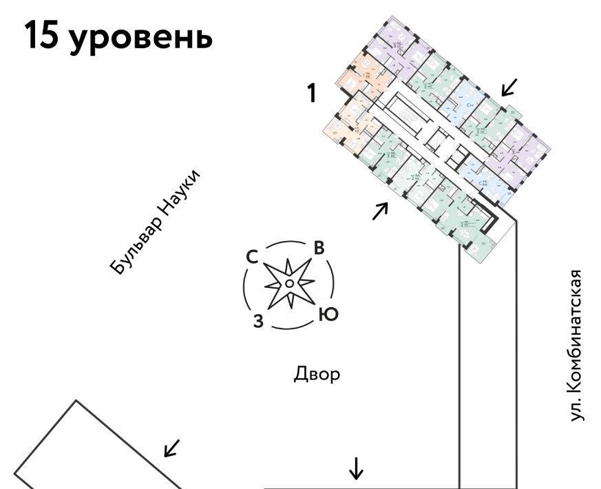 квартира г Тюмень р-н Калининский ул Комбинатская 16к/1 фото 2