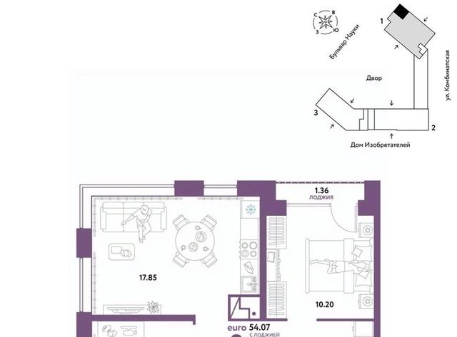 р-н Калининский ул Комбинатская 16к/1 фото