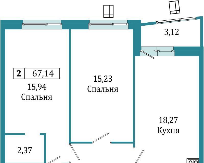квартира р-н Всеволожский г Мурино ул Екатерининская 16/5 Девяткино фото 1