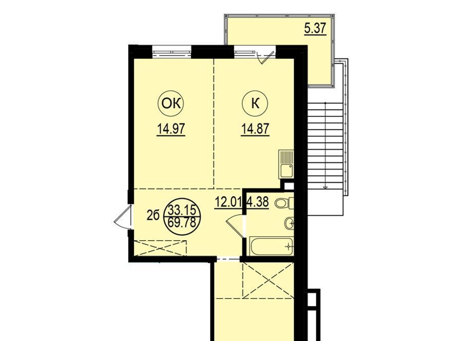 квартира р-н Иркутский п Молодежный ул Березовая 15/2 фото 1