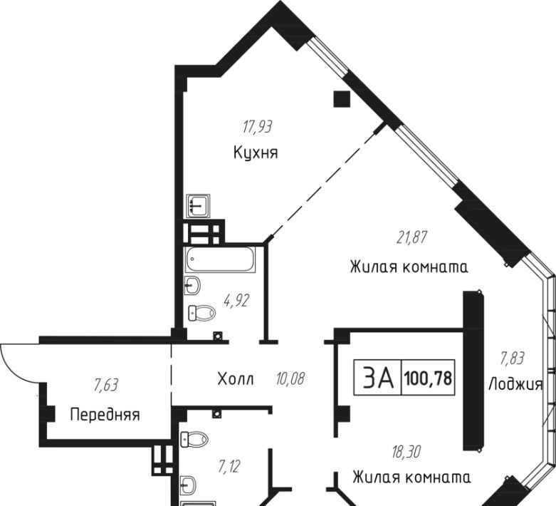 квартира г Владивосток р-н Советский Чайка ЖК «Чайка» фото 1