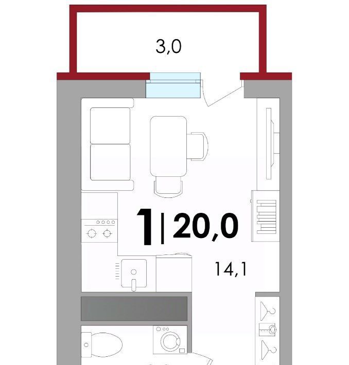 квартира р-н Калининский д Батино ул Сергея Есенина 39 фото 1