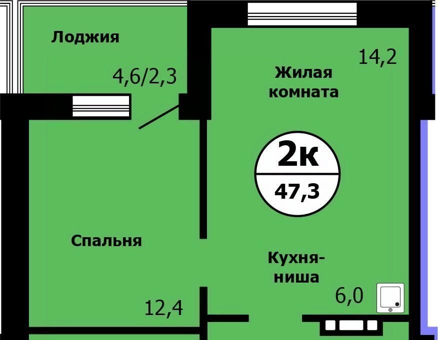 квартира г Красноярск р-н Свердловский ул Лесников 37 фото 1